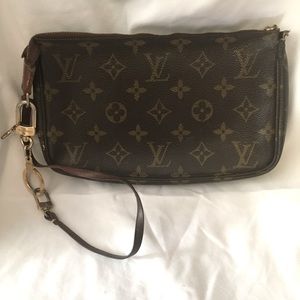 GENUINE LOUIS VUITTON LEATHER POUCH